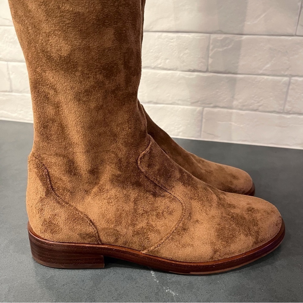 NWT Antonio Melani sz 6 Aleenna brown microsuede OTK boots - Picture 7 of 16